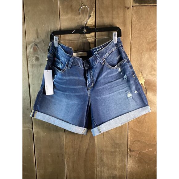 Slink Jeans Curvy Cuffed Jean Shorts Size 18 - Picture 1 of 4